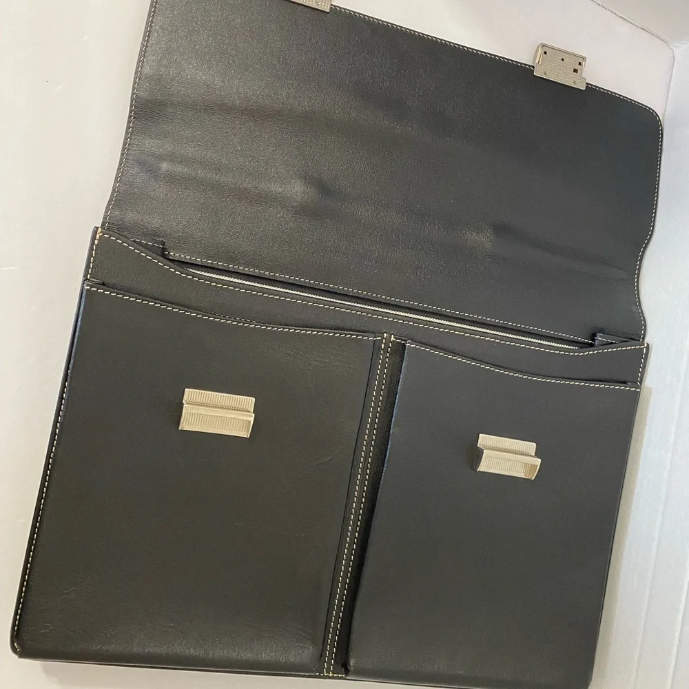 CANALI Saffiano Leather Briefcase
